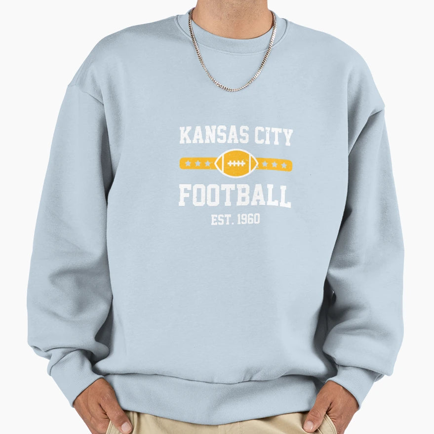 Kansas City Football American Football Sweatshirt - Minimalist Print Unisex - T-Shirt, Sweatshirt, Hoodie