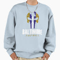 Baltimore Pro Football Grunge Sweatshirt - Novelty Apparel for Adults - T-Shirt, Sweatshirt, Hoodie