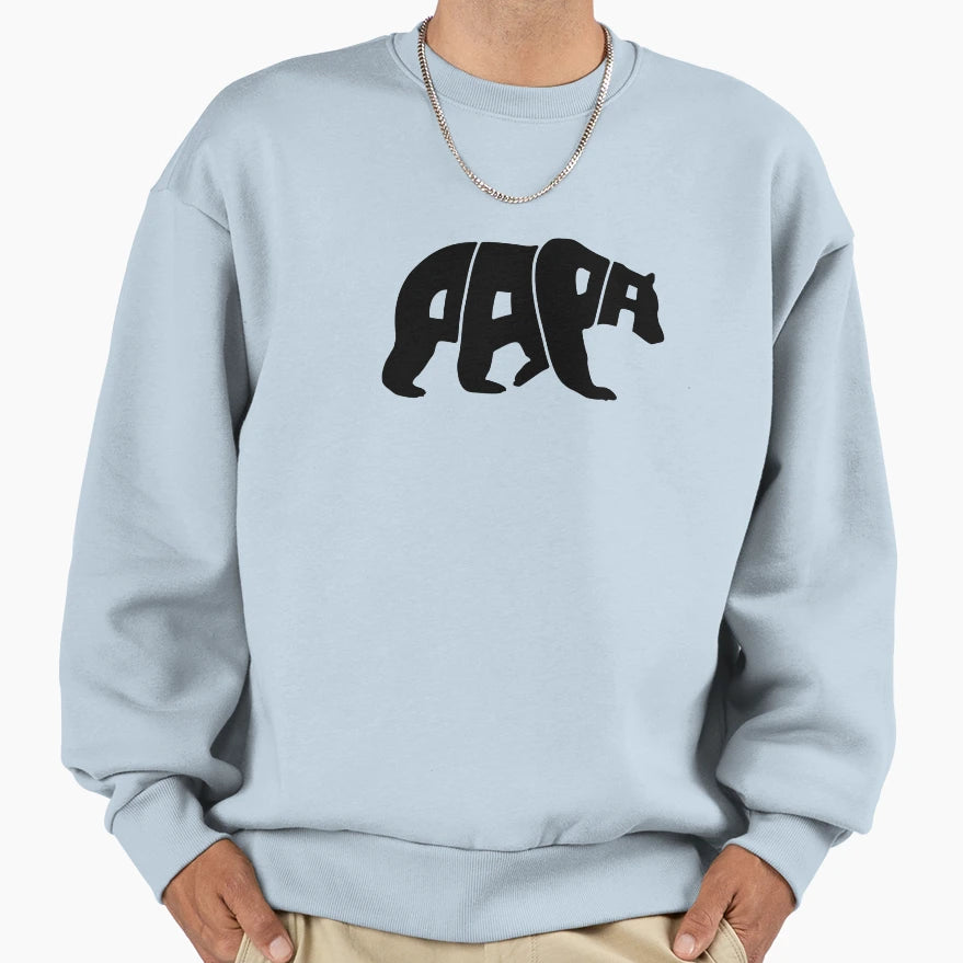 Papa Bear Sweatshirt - Casual Everyday Wear Men Women - T-Shirt, Sweatshirt, Hoodie