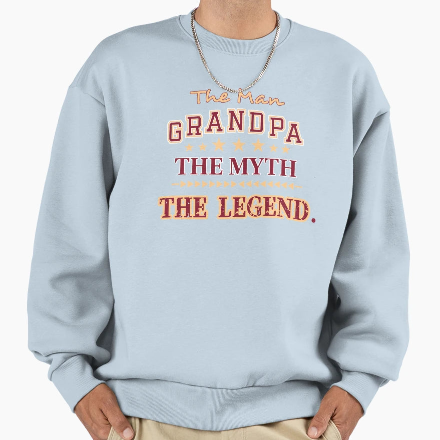 Grandpa Myth Legend Sweatshirt - Aesthetic Graphic for Adults - T-Shirt, Sweatshirt, Hoodie