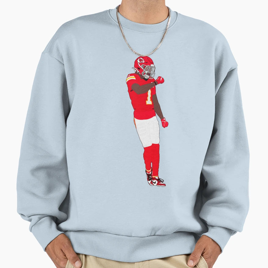 Xavier Worthy Touchdown Sweatshirt - Fun Novelty Design for Adults - T-Shirt, Sweatshirt, Hoodie