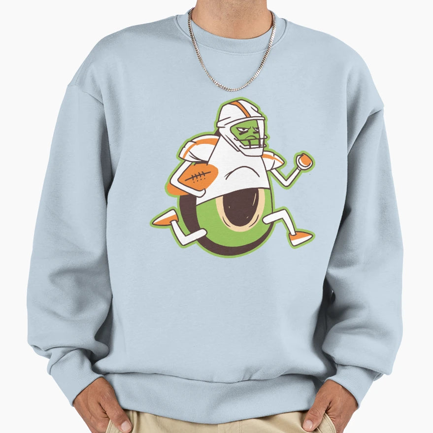Avocado Soccer Player Playing Soccer Sweatshirt - Aesthetic Graphic Unisex - T-Shirt, Sweatshirt, Hoodie