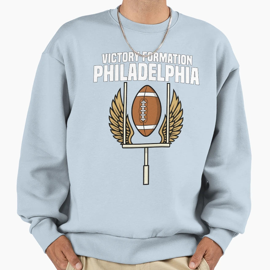 Philadelphia Victory Formation Sweatshirt - Minimalist Print Men Women - T-Shirt, Sweatshirt, Hoodie