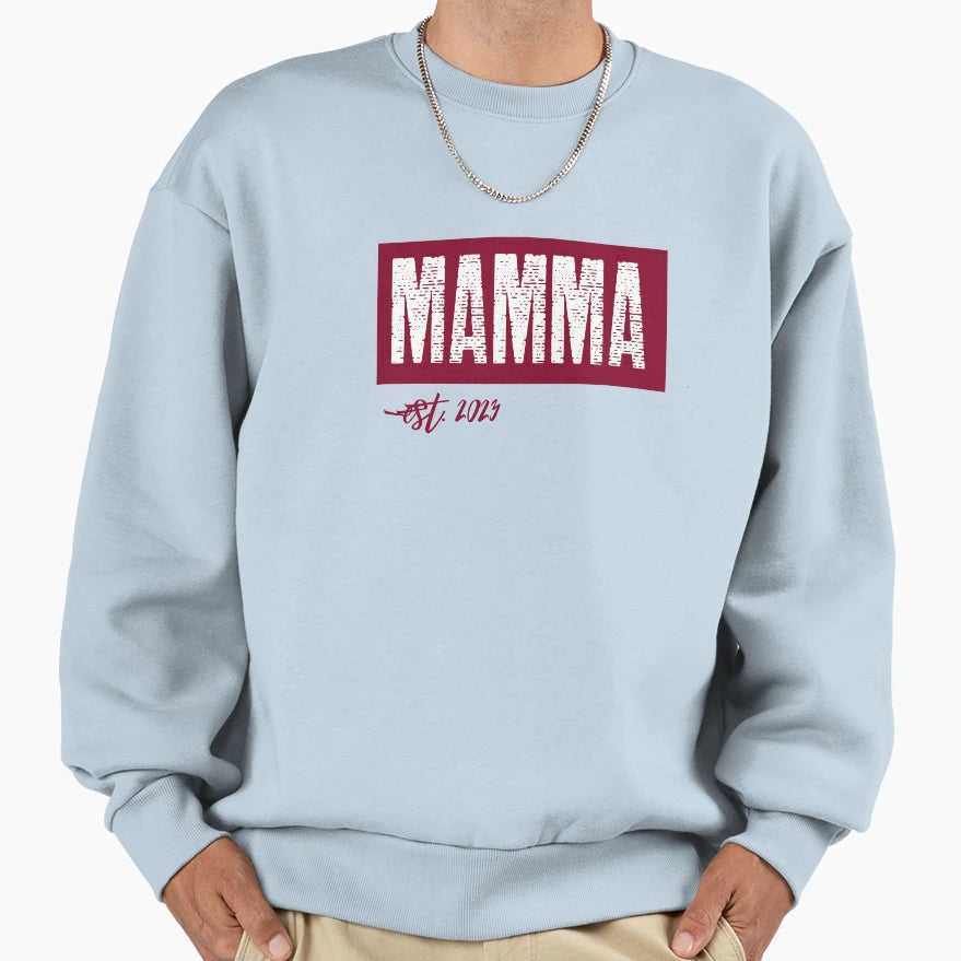 Mamma Est 2023 Sweatshirt - Streetwear Style Men Women - T-Shirt, Sweatshirt, Hoodie