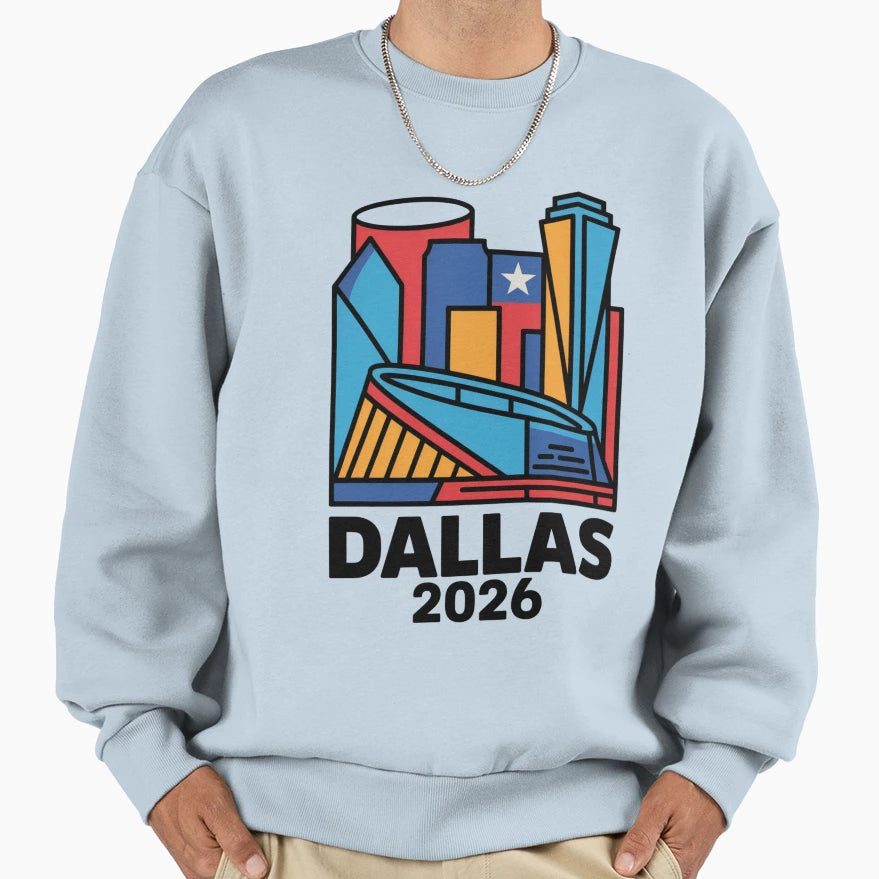 Dallas 2026 Texas Soccer Souvenir V24 T-Shirt - Aesthetic Graphic Men Women - T-Shirt, Sweatshirt, Hoodie