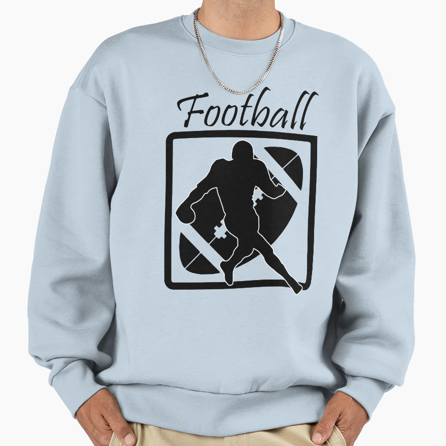 Football Sweatshirt - Unique Graphic for Adults - T-Shirt, Sweatshirt, Hoodie