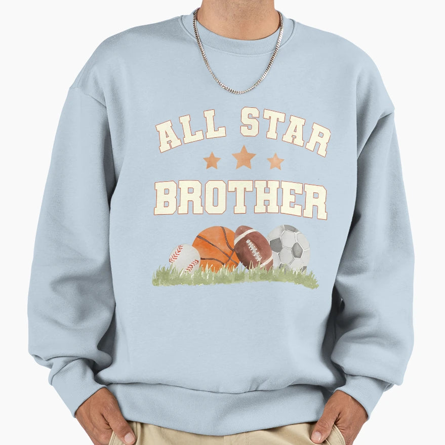 Brother Birthday Basketball Sweatshirt - Custom Art Print Men Women - T-Shirt, Sweatshirt, Hoodie