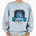 Art Detroit Lions Sweatshirt - Fun Novelty Design for Adults - T-Shirt, Sweatshirt, Hoodie