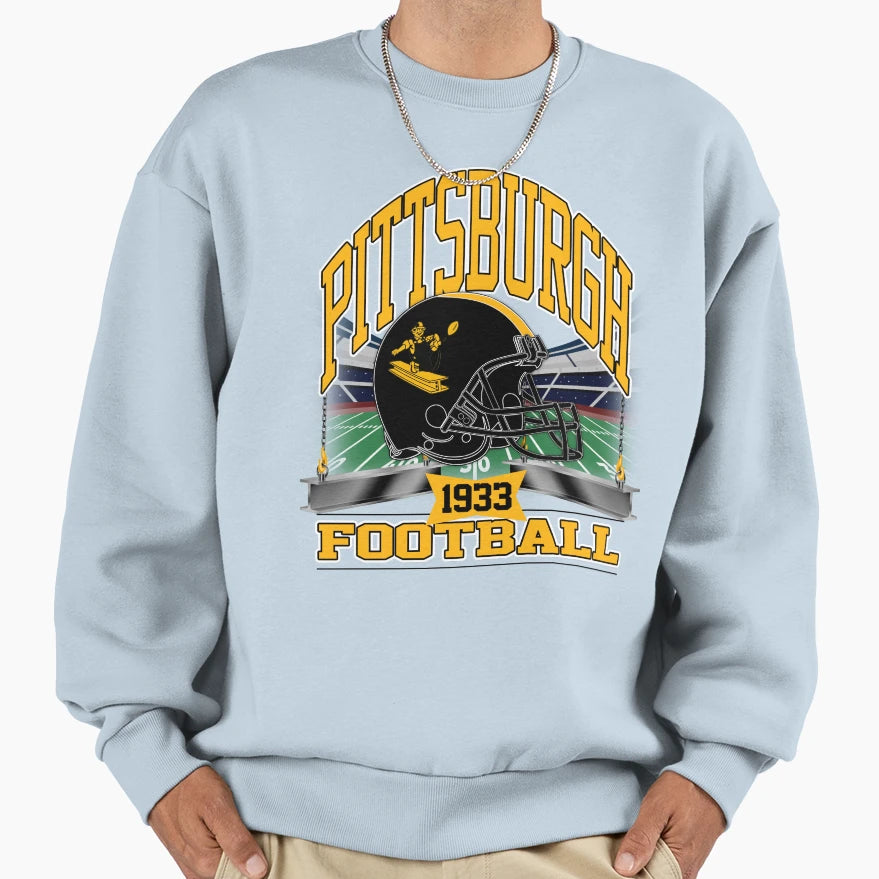 Pittsburgh Football Gridiron Sweatshirt - Aesthetic Graphic Men Women - T-Shirt, Sweatshirt, Hoodie