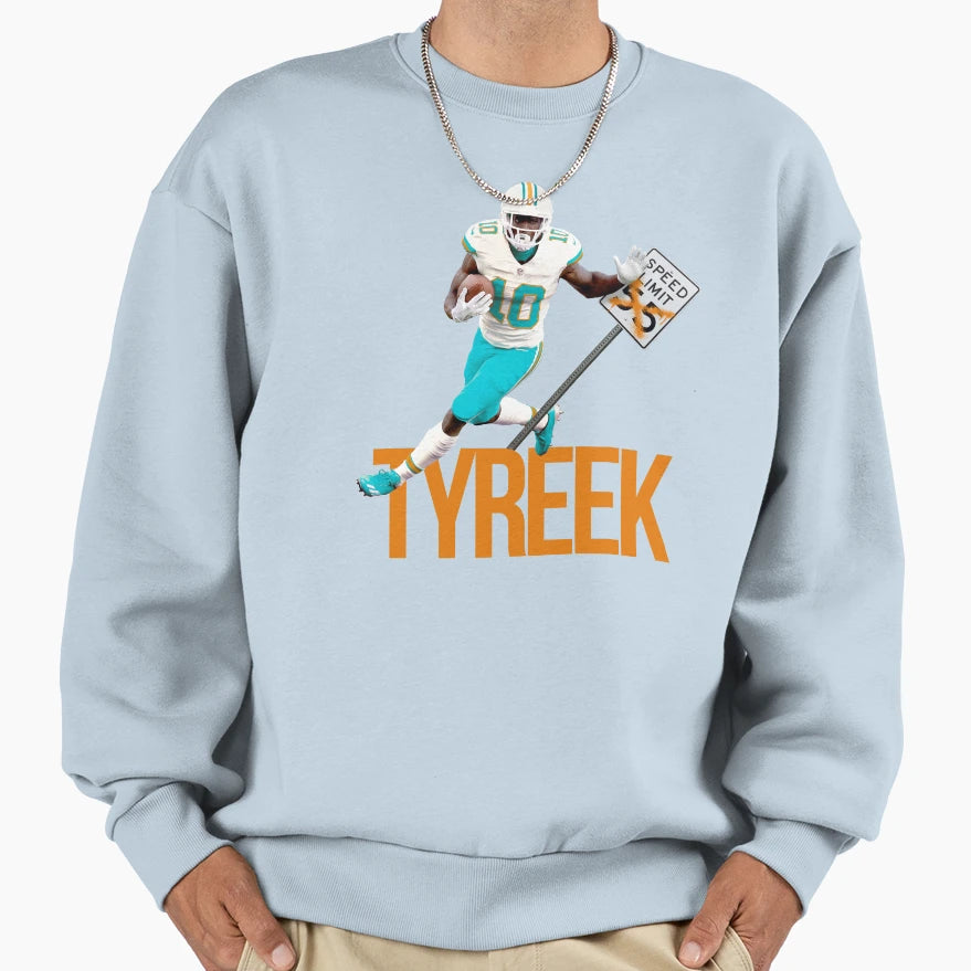 Tyreek No Speed Limit Miami Sweatshirt - Aesthetic Graphic Men Women - T-Shirt, Sweatshirt, Hoodie