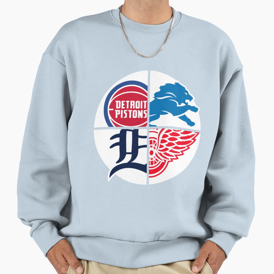 Detroit Sports Sweatshirt - Graphic Print Unisex - T-Shirt, Sweatshirt, Hoodie