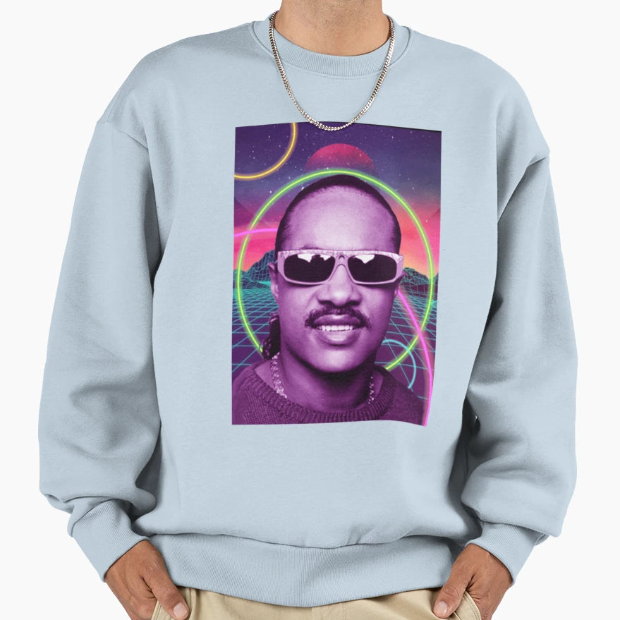 Stevie Wonder Stevie Wonder Sweatshirt - Graphic Print Unisex - T-Shirt, Sweatshirt, Hoodie