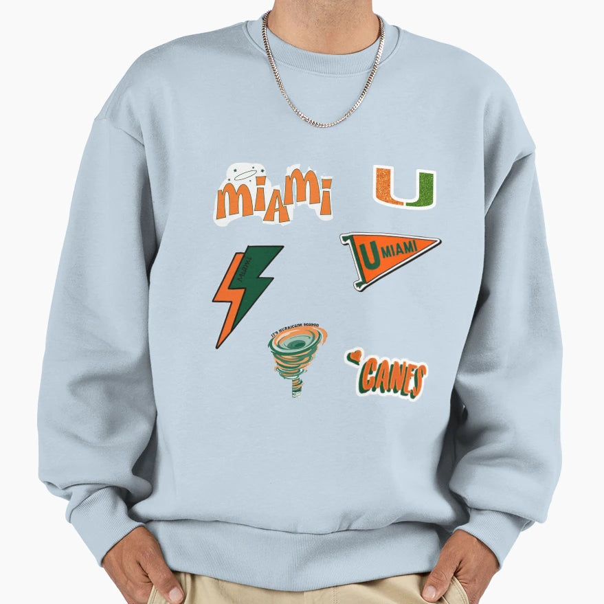 Miami Sweatshirt - Aesthetic Graphic for Adults - T-Shirt, Sweatshirt, Hoodie
