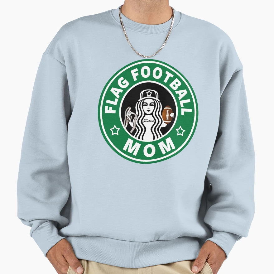 Flag Football Mom Sweatshirt - Trendy Graphic Men Women - T-Shirt, Sweatshirt, Hoodie