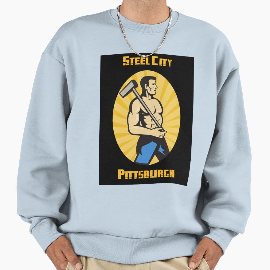 Pennsylvania Pittburgh Black Sweatshirt - Casual Everyday Wear Men Women - T-Shirt, Sweatshirt, Hoodie