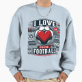 Love Game Football Sweatshirt - Minimalist Print Unisex - T-Shirt, Sweatshirt, Hoodie