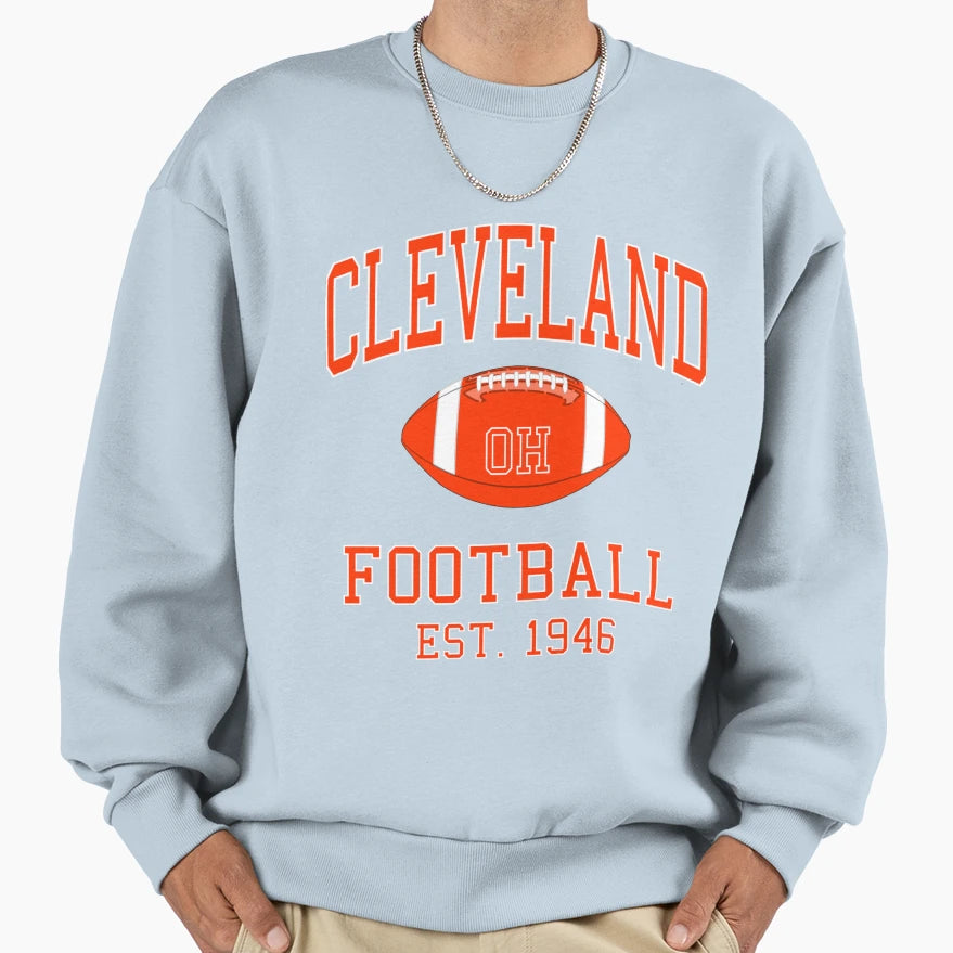 Cleveland Football Sweatshirt - Fun Novelty Design Unisex - T-Shirt, Sweatshirt, Hoodie