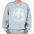 Papa Like Grandpa Fathers Day Rocker Sweatshirt - Unique Graphic Unisex - T-Shirt, Sweatshirt, Hoodie