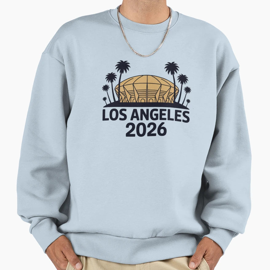 Los Angeles 2026 Palm Tree Sunset V10 T-Shirt - Graphic Print for Adults - T-Shirt, Sweatshirt, Hoodie