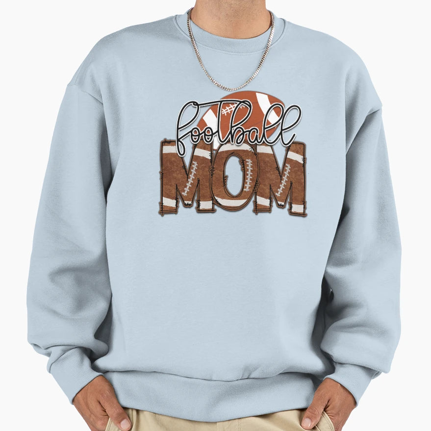American Football Mom Leopard Cheetah Sweatshirt - Custom Art Print Unisex - T-Shirt, Sweatshirt, Hoodie