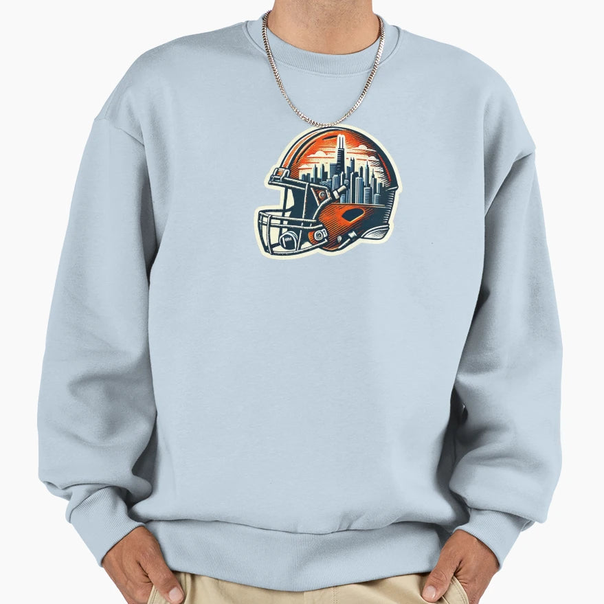 Chicago Bears Helmet Sweatshirt - Casual Everyday Wear Men Women - T-Shirt, Sweatshirt, Hoodie