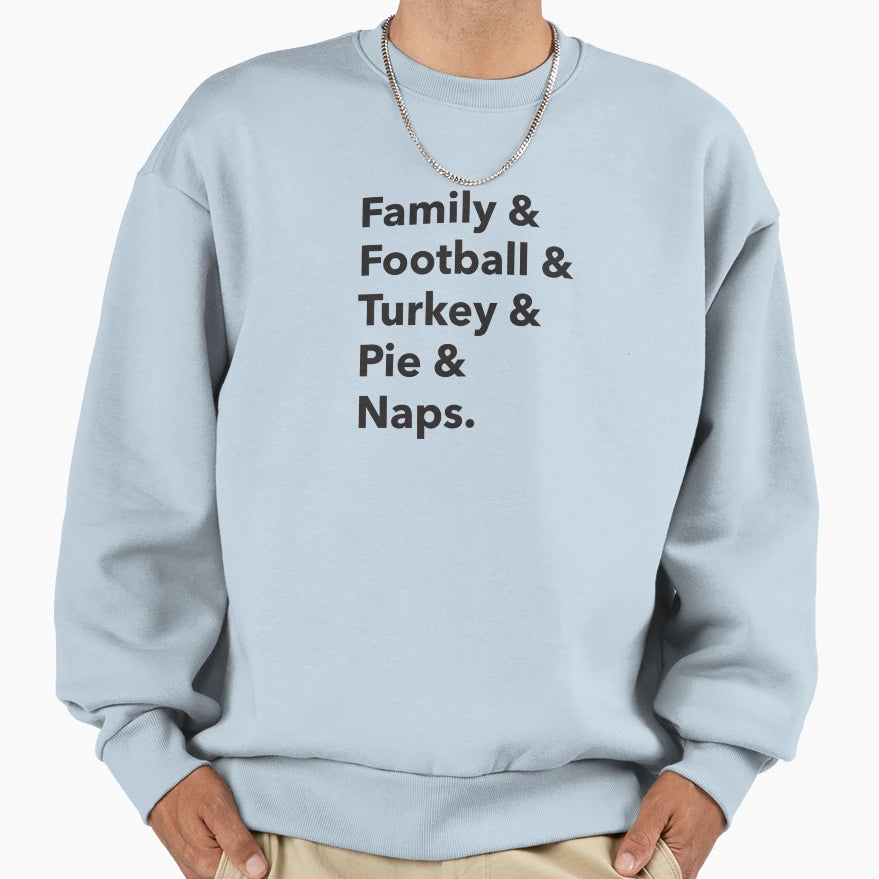 Thanksgiving Sweatshirt - Aesthetic Graphic for Adults - T-Shirt, Sweatshirt, Hoodie