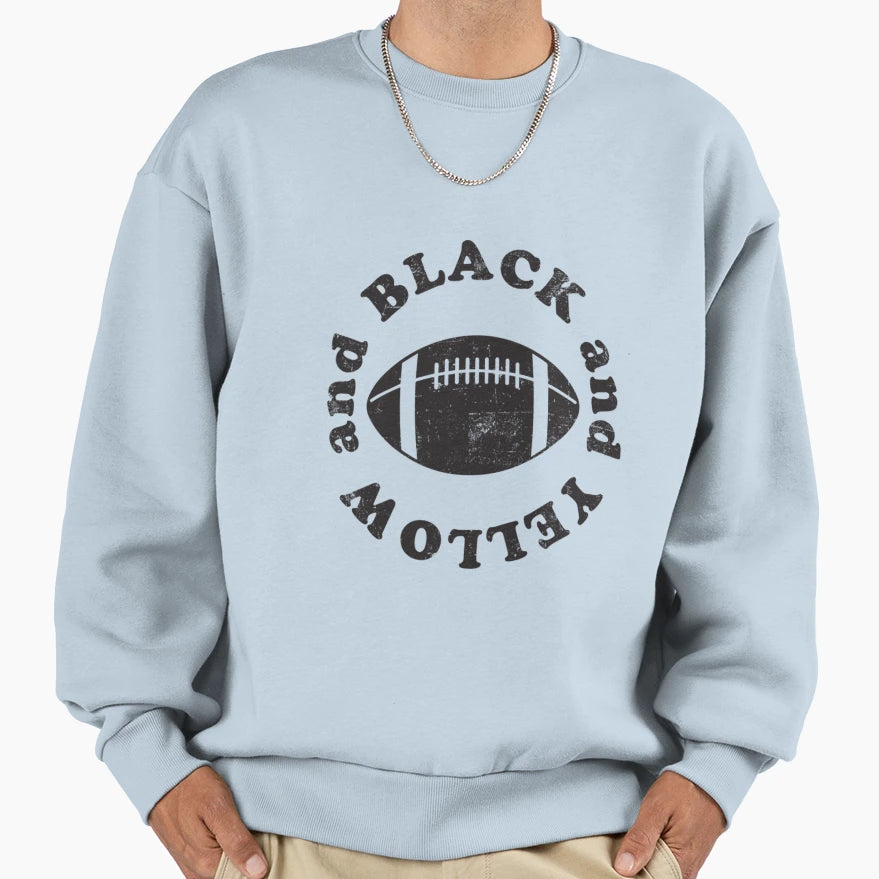 Pittsburgh Football T Shirtblack And T-Shirt - Trendy Graphic Unisex - T-Shirt, Sweatshirt, Hoodie