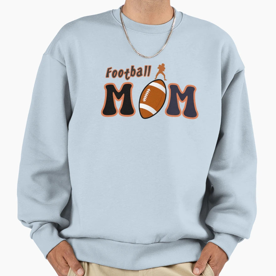 Mom Football Sport Sweatshirt - Minimalist Print Men Women - T-Shirt, Sweatshirt, Hoodie