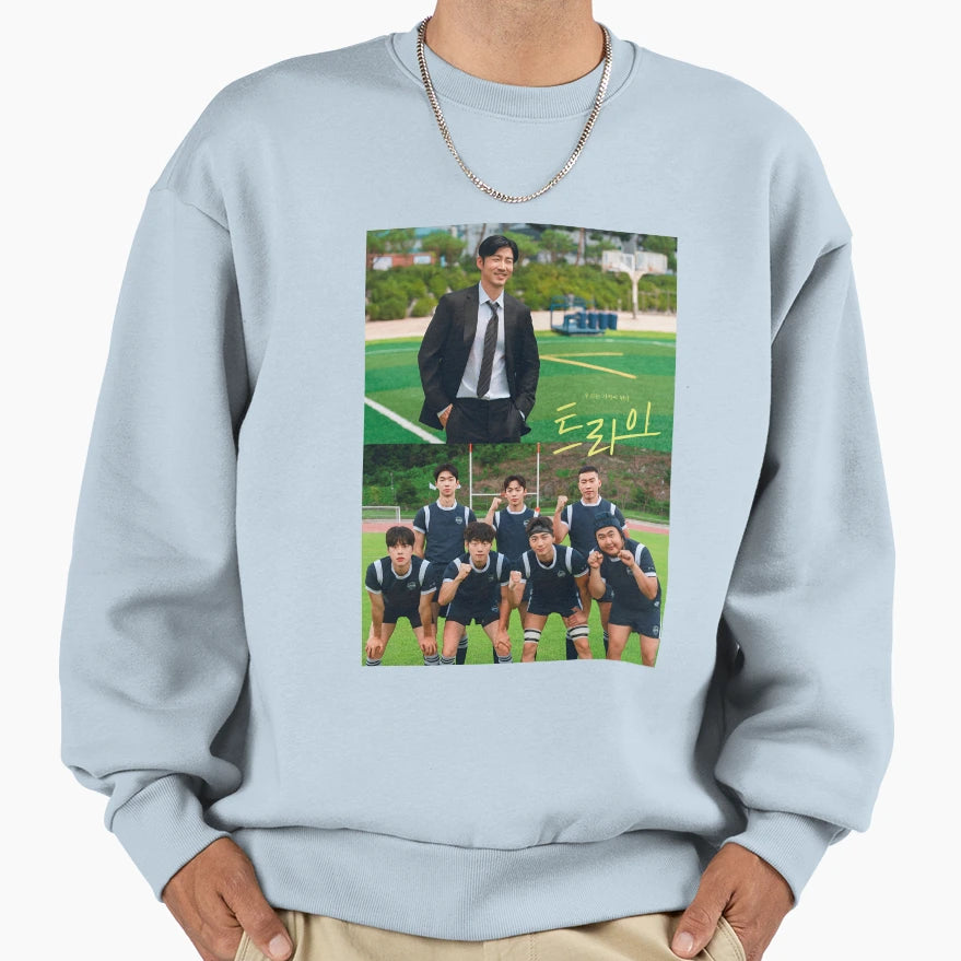 Winning Try Kdrama Sweatshirt - Streetwear Style for Adults - T-Shirt, Sweatshirt, Hoodie