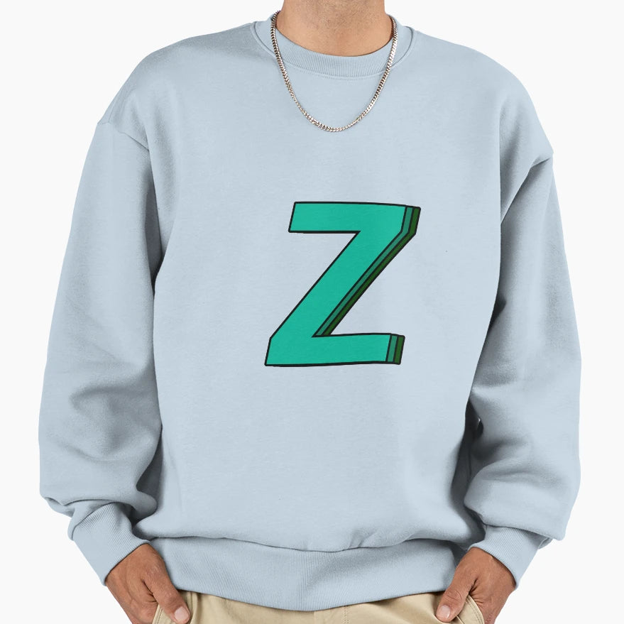 Green Z Sweatshirt - Casual Everyday Wear Men Women - T-Shirt, Sweatshirt, Hoodie
