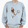 Soccer Player Sweatshirt - Minimalist Print Men Women - T-Shirt, Sweatshirt, Hoodie