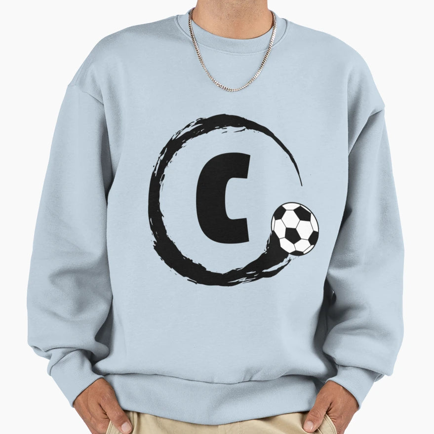 Monogram C Soccer Ball Speeding T-Shirt - Trendy Graphic Unisex - T-Shirt, Sweatshirt, Hoodie