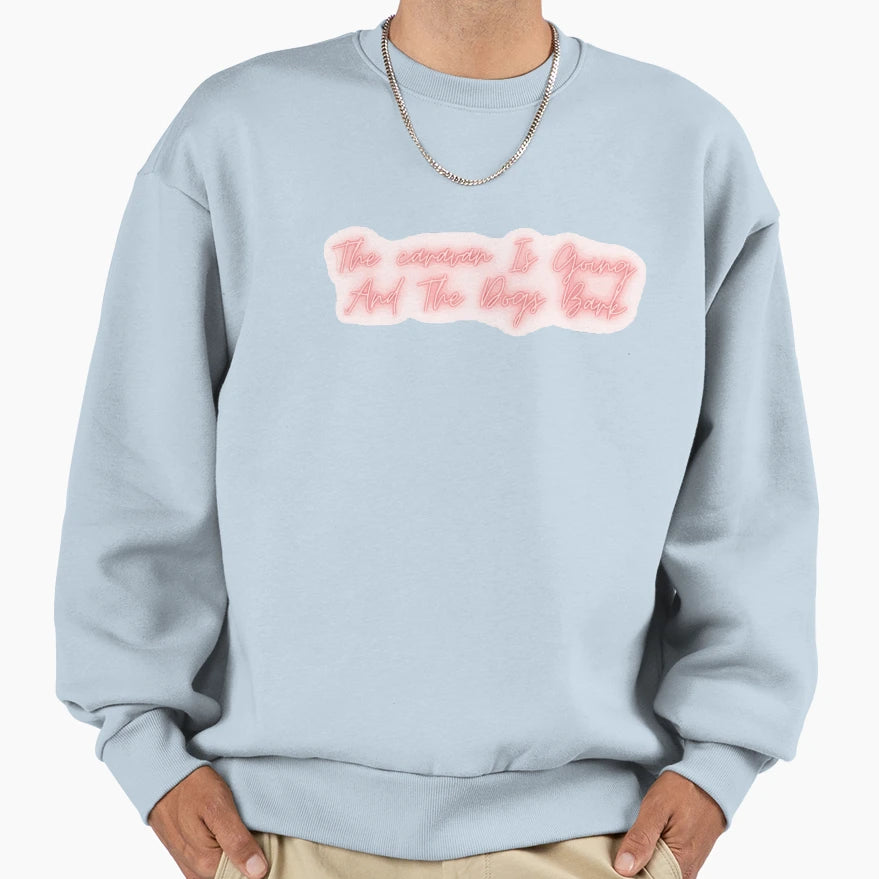 Caravan Is Going And Dogs Bark T-Shirt - Unique Graphic for Adults - T-Shirt, Sweatshirt, Hoodie