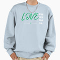 Love Football Green Sweatshirt - Casual Everyday Wear Men Women - T-Shirt, Sweatshirt, Hoodie