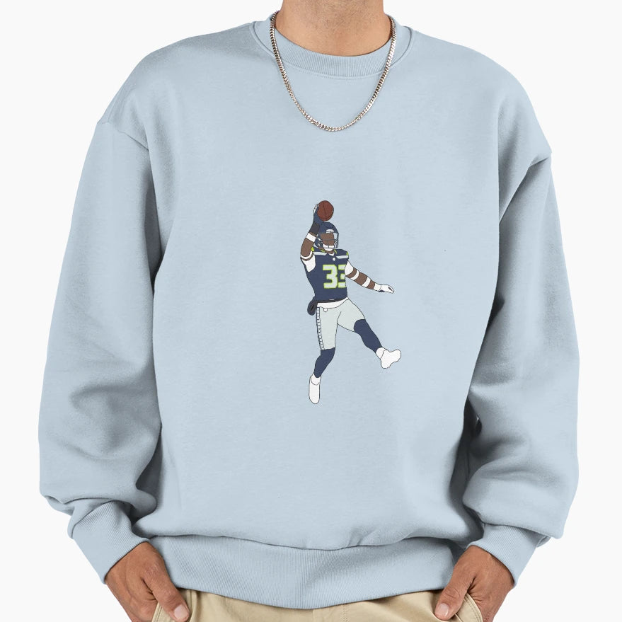 Seattle Seahawks Jamal Adams Sweatshirt - Custom Art Print for Adults - T-Shirt, Sweatshirt, Hoodie