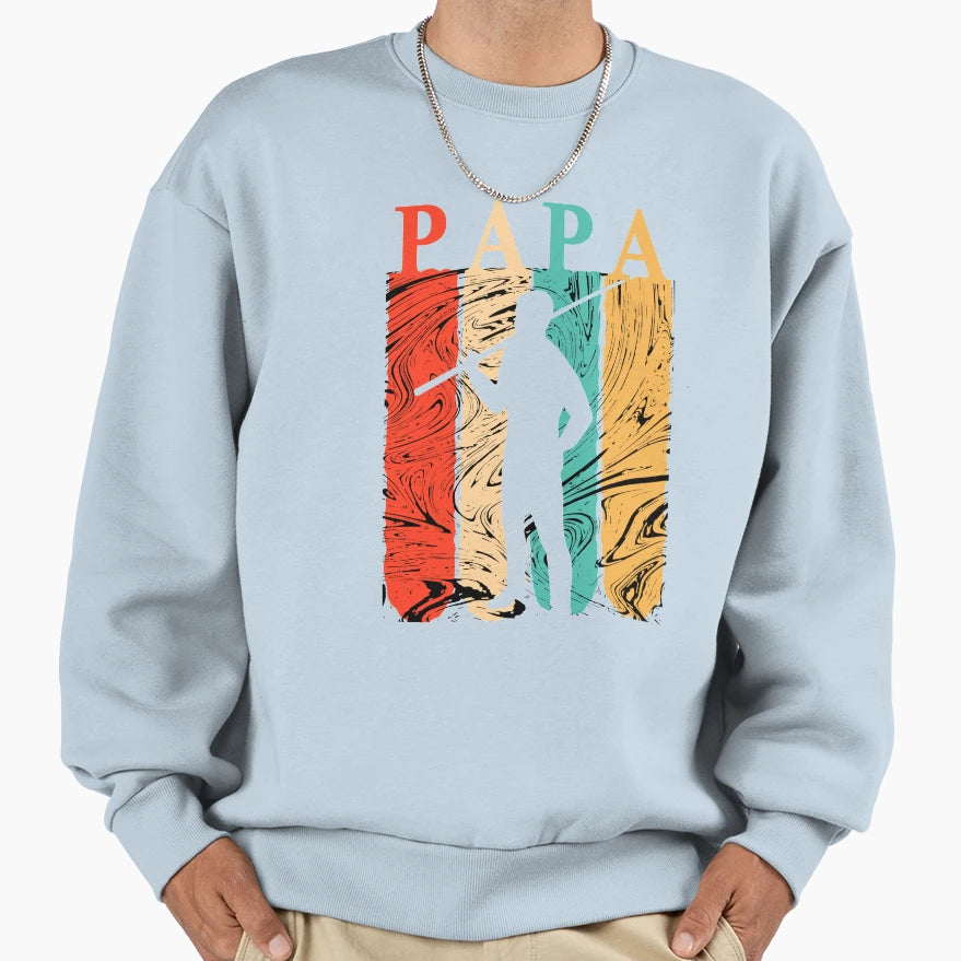 Billiard Papa Funny Dad Fathers Day T-Shirt - Graphic Print Men Women - T-Shirt, Sweatshirt, Hoodie