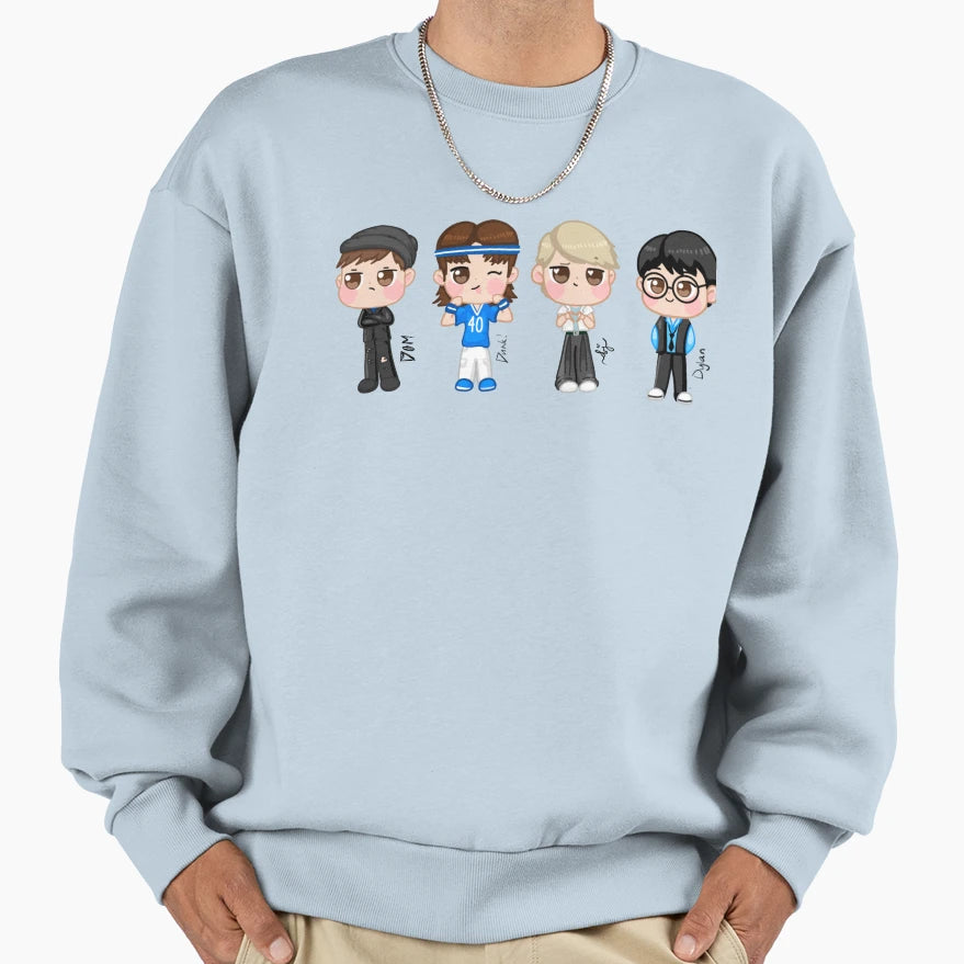 4D 2D Sweatshirt - Aesthetic Graphic for Adults - T-Shirt, Sweatshirt, Hoodie