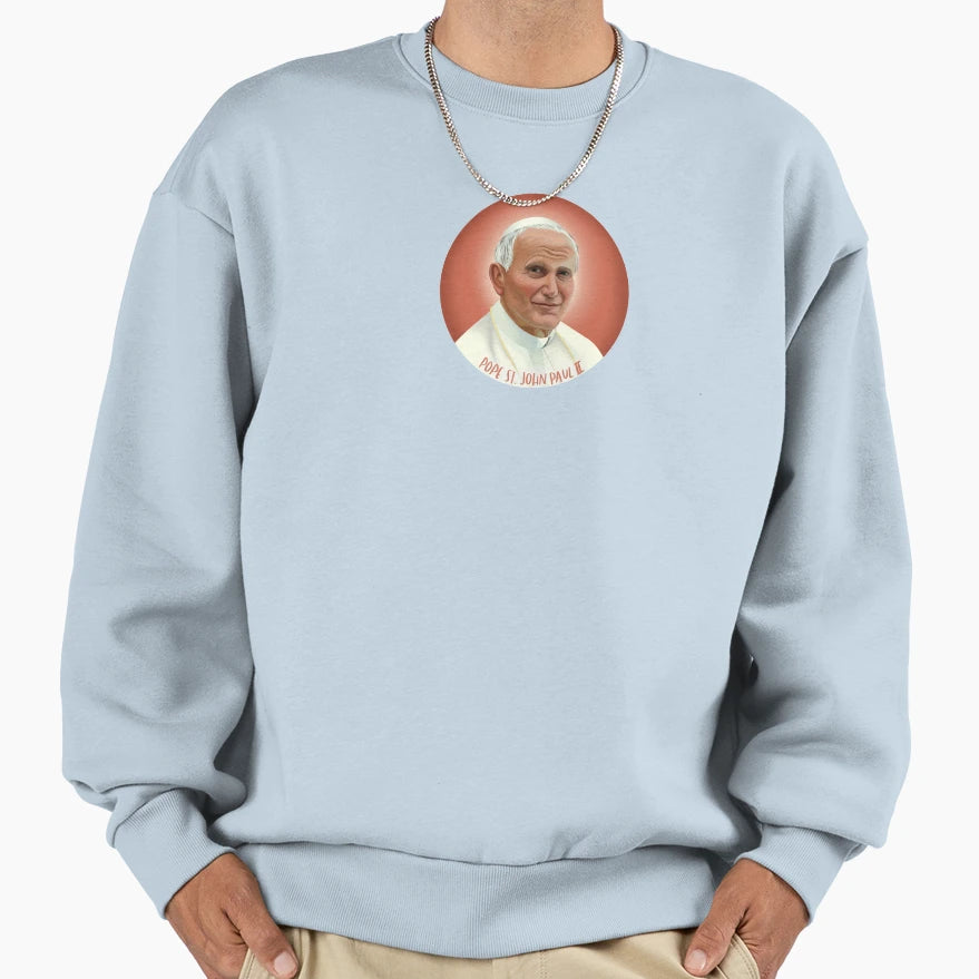 Pope St John Paul Great Sweatshirt - Aesthetic Graphic for Adults - T-Shirt, Sweatshirt, Hoodie