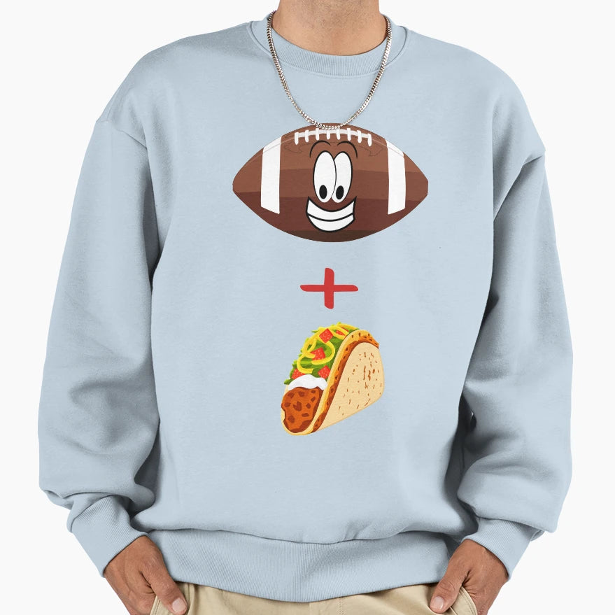 Football And Tacos 9 Sweatshirt - Custom Art Print Men Women - T-Shirt, Sweatshirt, Hoodie