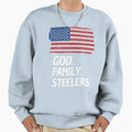 God Family Steelers Veterans Day Sweatshirt - Novelty Apparel for Adults - T-Shirt, Sweatshirt, Hoodie