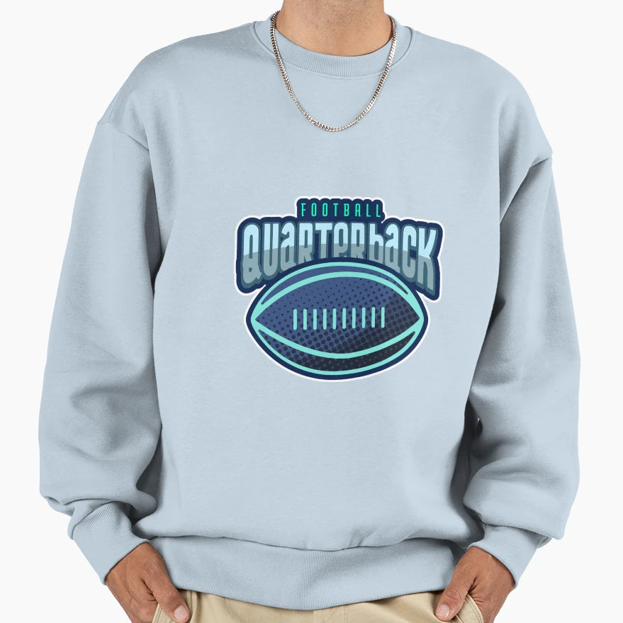 Football Quarterback Sweatshirt - Custom Art Print for Adults - T-Shirt, Sweatshirt, Hoodie