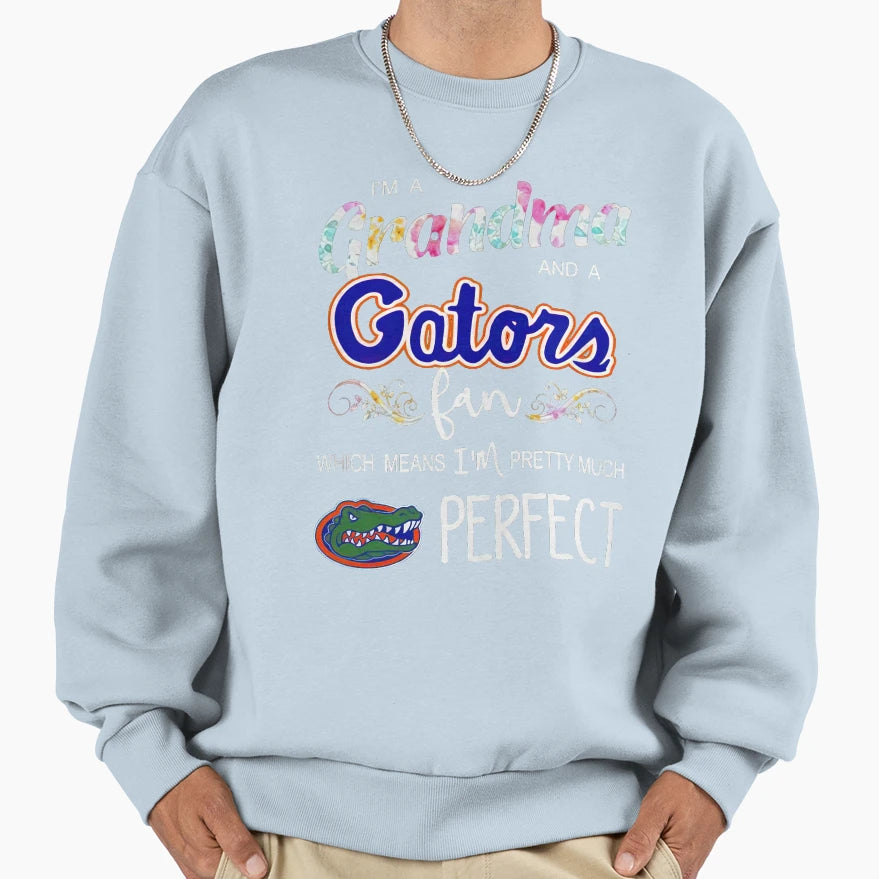 Im Grandma And Gators Fan Which Me Ns T-Shirt - Custom Art Print Men Women - T-Shirt, Sweatshirt, Hoodie