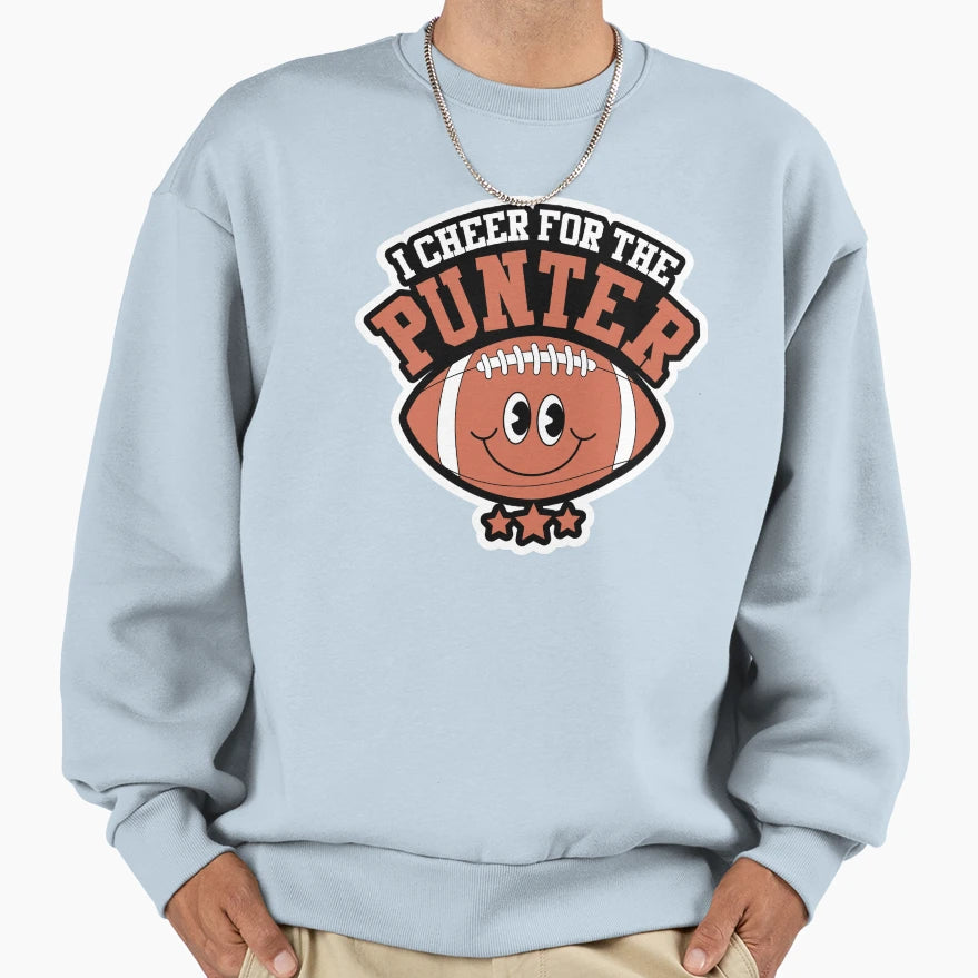 I Cheer Punter Funny Football Sweatshirt - Custom Art Print Men Women - T-Shirt, Sweatshirt, Hoodie