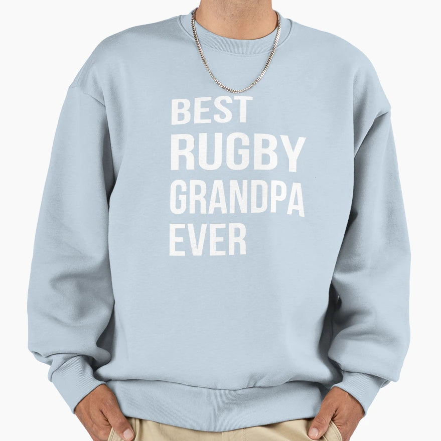 Best Rugby Grandpa Ever Funny Sweatshirt - Streetwear Style for Adults - T-Shirt, Sweatshirt, Hoodie