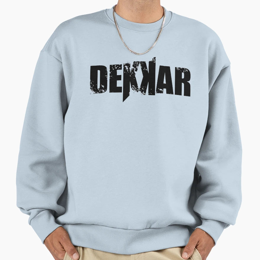 Dekkar Black Sweatshirt - Casual Everyday Wear for Adults - T-Shirt, Sweatshirt, Hoodie
