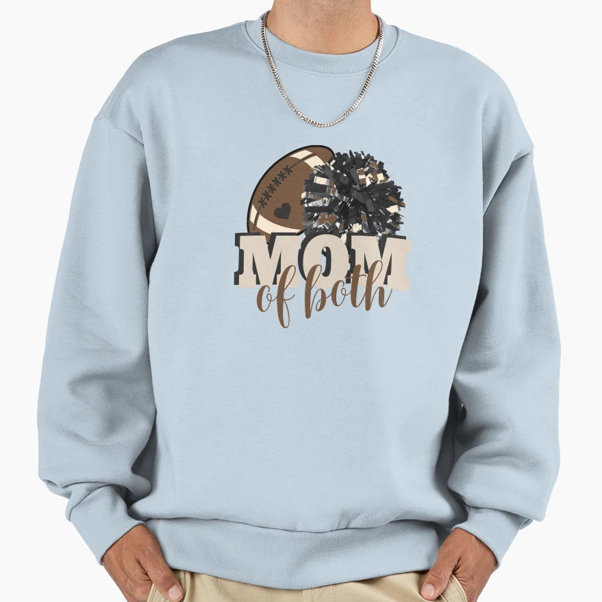 Football Player And Cheerleader Mom Sweatshirt - Novelty Apparel Men Women - T-Shirt, Sweatshirt, Hoodie