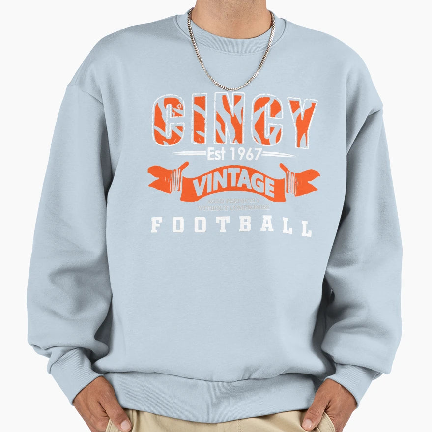 Cincinnati Football Fan State Ohio T-Shirt - Casual Everyday Wear Unisex - T-Shirt, Sweatshirt, Hoodie