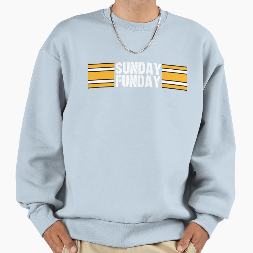 Sunday Funday Sweatshirt - Graphic Print Men Women - T-Shirt, Sweatshirt, Hoodie