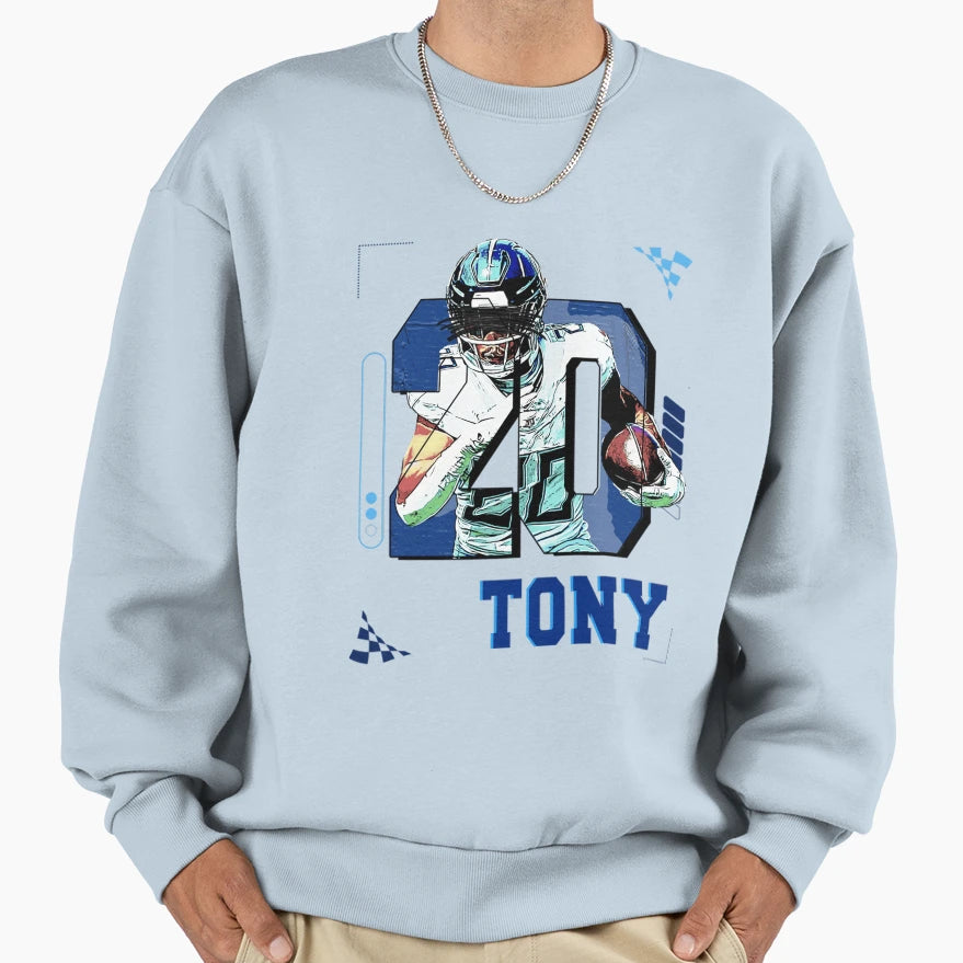 Tony Pollard Tennessee Titans Player T-Shirt - Minimalist Print for Adults - T-Shirt, Sweatshirt, Hoodie