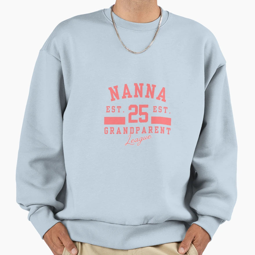 Nanna Established 2025 New Grandparent Sweatshirt - Trendy Graphic Unisex - T-Shirt, Sweatshirt, Hoodie